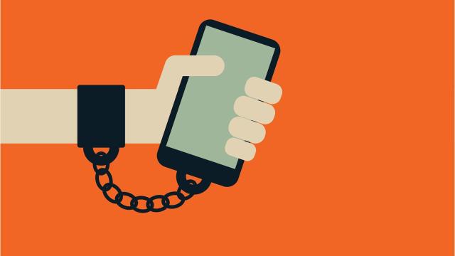 " ESTAMOS PRESOS AO TELEMÓVEL"